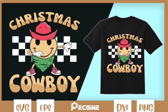 Christmas Cowboy Retro Smiley Face Review
