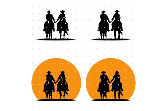 Cowboy and Cowgirl Sunset SVG Review