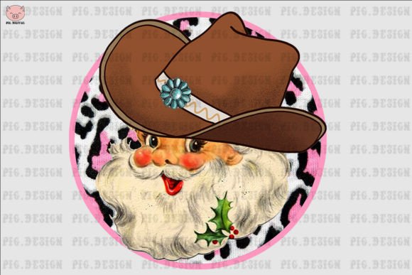 Cowboy Santa Western Christmas Png