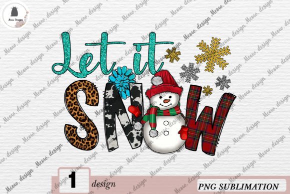 Let It Snow Western Snowman PNG Review
