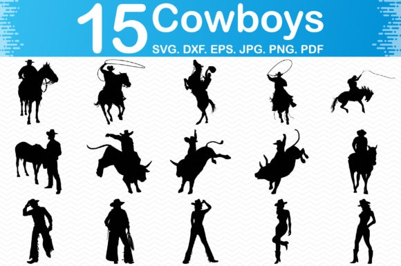 Review: 15 Cowboy Clipart for Embroidery