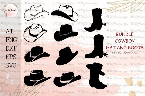 Review: Bundle Cowboy Hats and Boots SVG