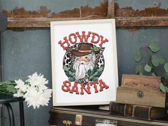 Western Christmas Png, Howdy Santa Png Review